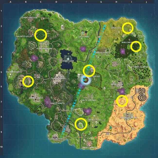 Fortnite all shooting gallery locations Fortnite all shooting gallery locations