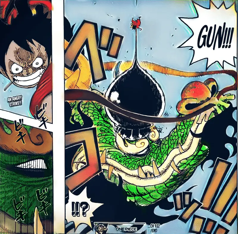 One Piece Chapter 922: Luffy Punches Kaido