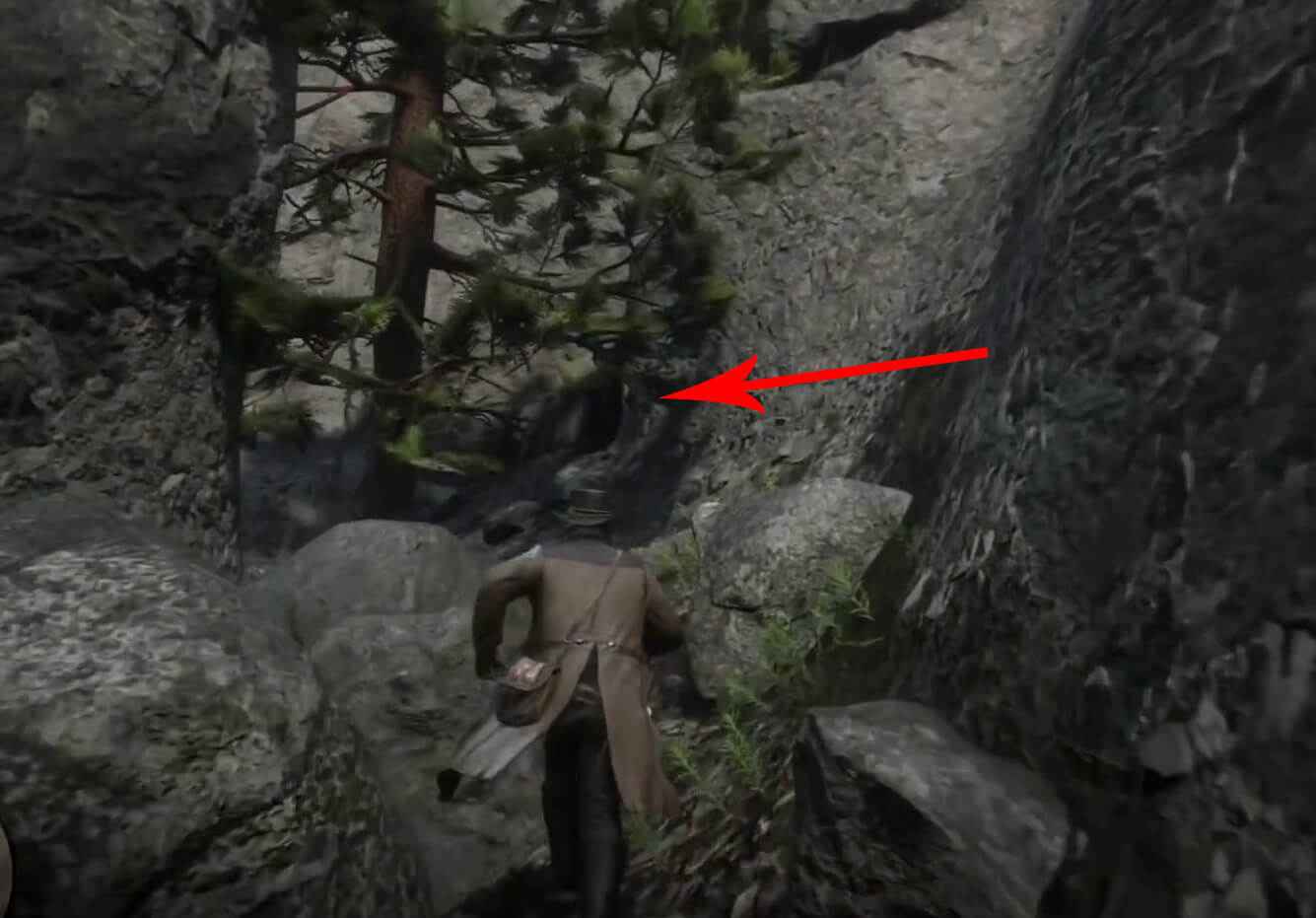 Rédemption de Red Dead 2 Strange Statues Cave Entrance