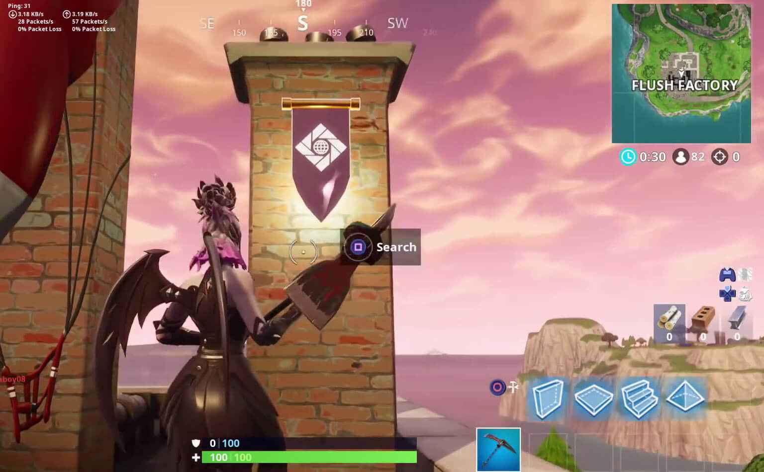 Flush Factory Secret Banner Location