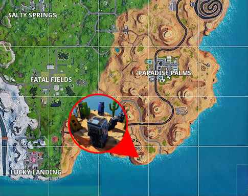 Temporada Fortnite 7 Semana 6 Localização secreta do banner