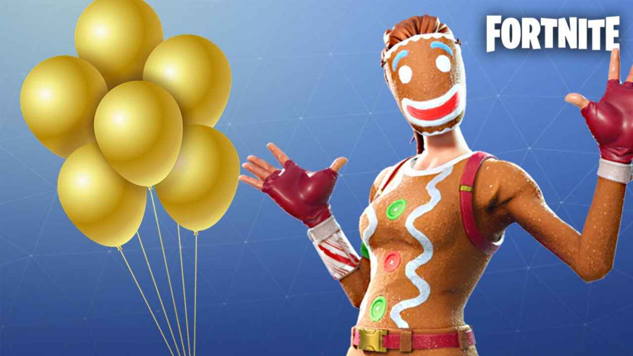 Palloncini dorati di Fortnite