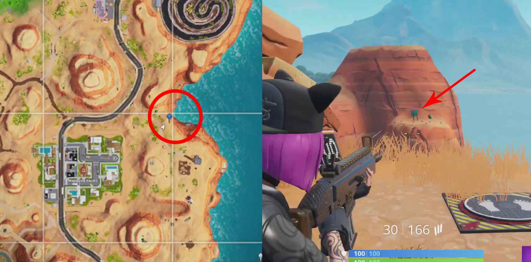 Shooting range fortnite paradise