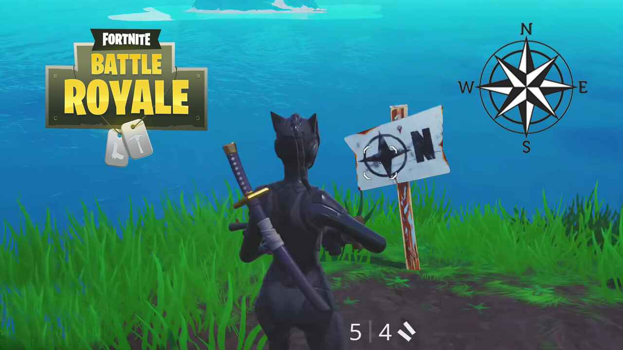 Fortnite más al norte, Sur, Este, y puntos del oeste