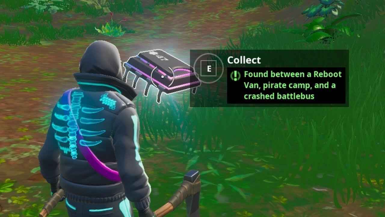 Found Between Reboot Van, Pirate Camp, Crashed Battlebus