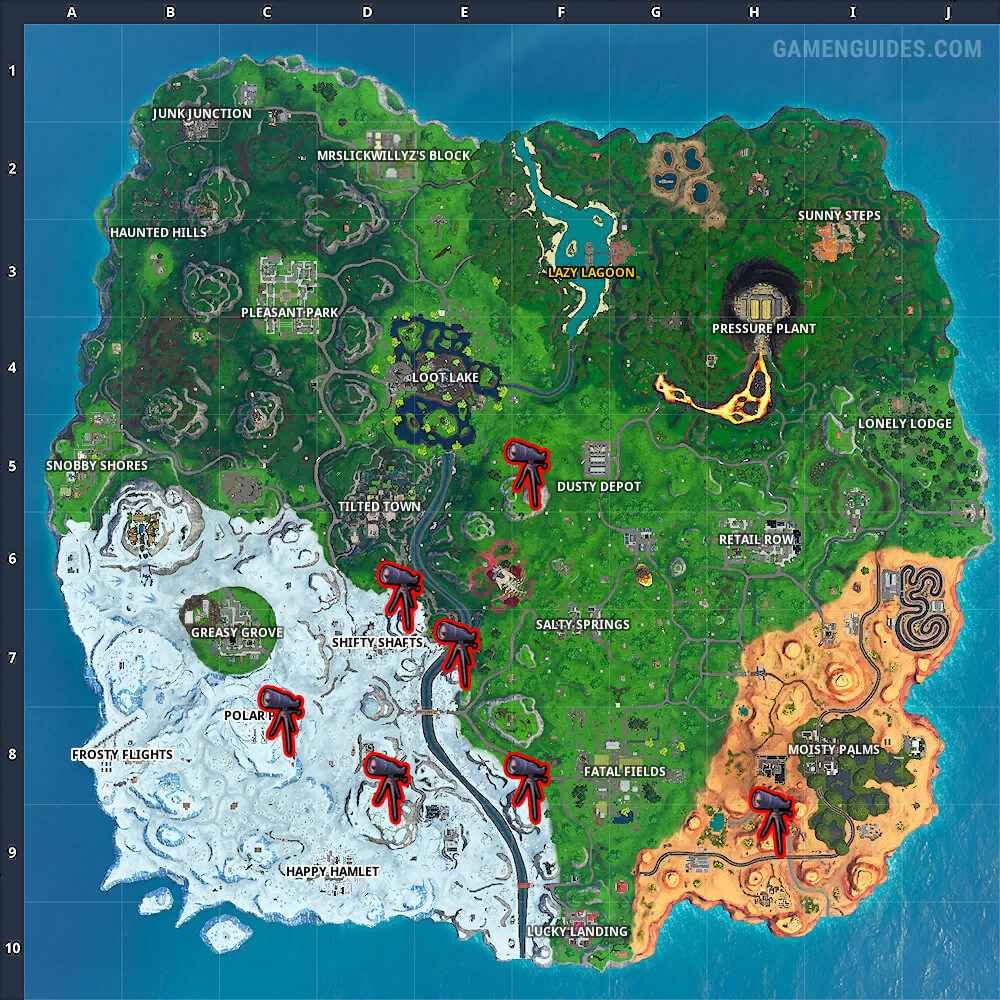 Fortnite Telescopes Locations