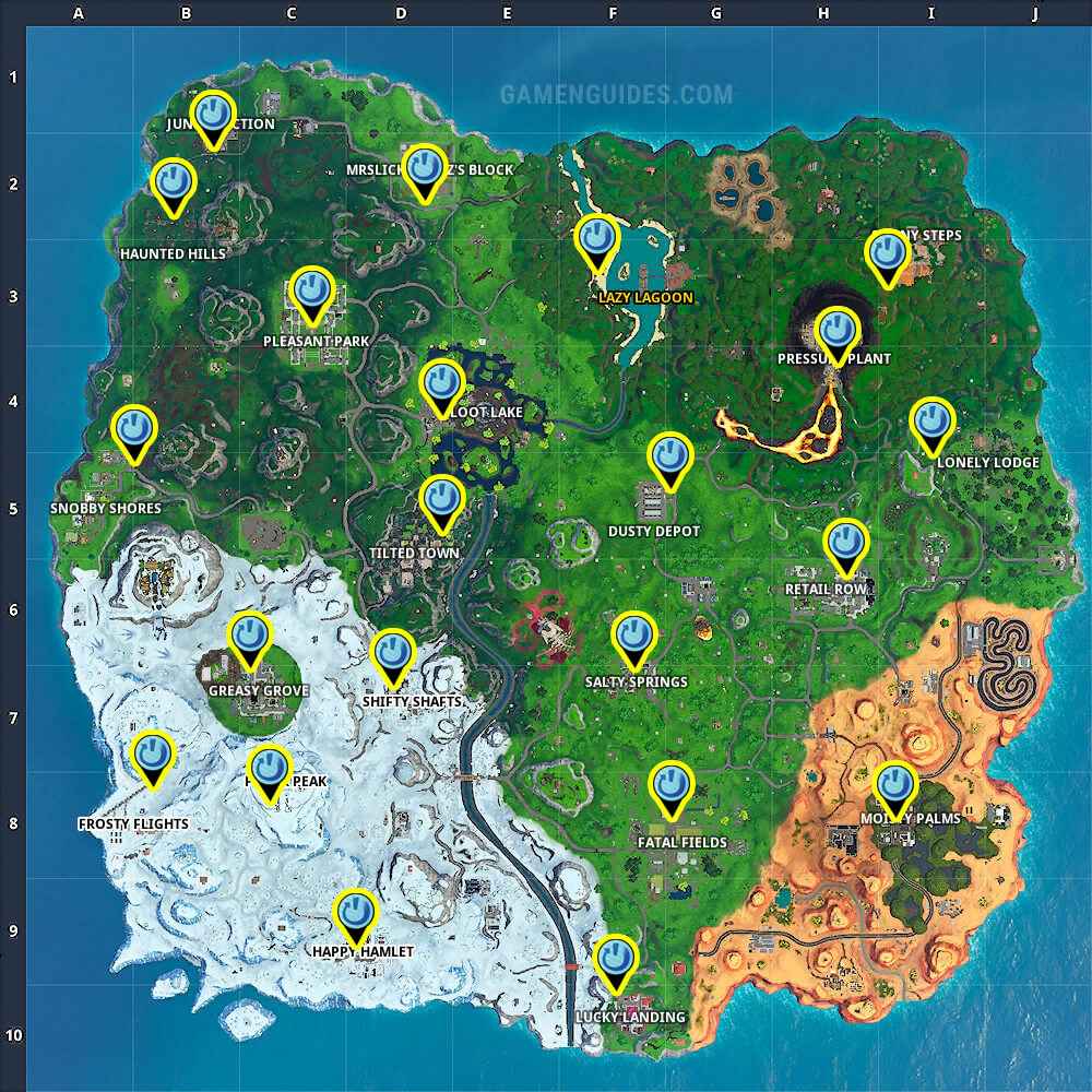 Temporada Fortnite 10 Semana 7 Reboot Van Locations