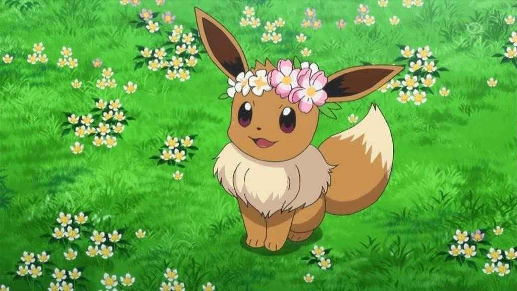 Corona di fiori di Eevee