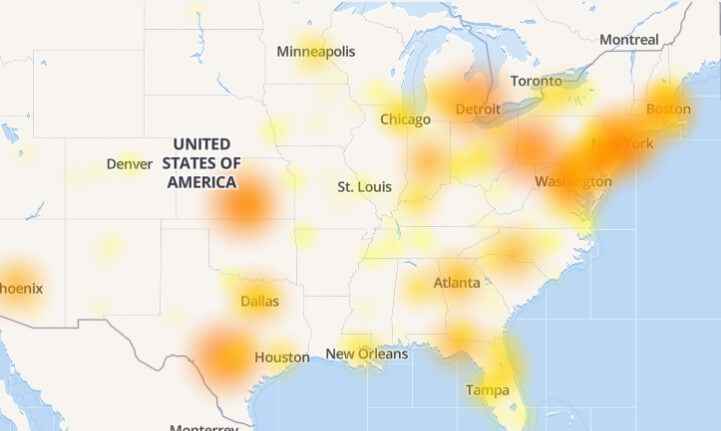 Verizon Outage Map