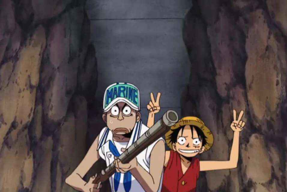 One Piece Luffy Peace Sign