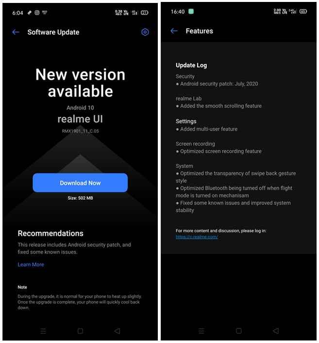 Realme XT July Patch