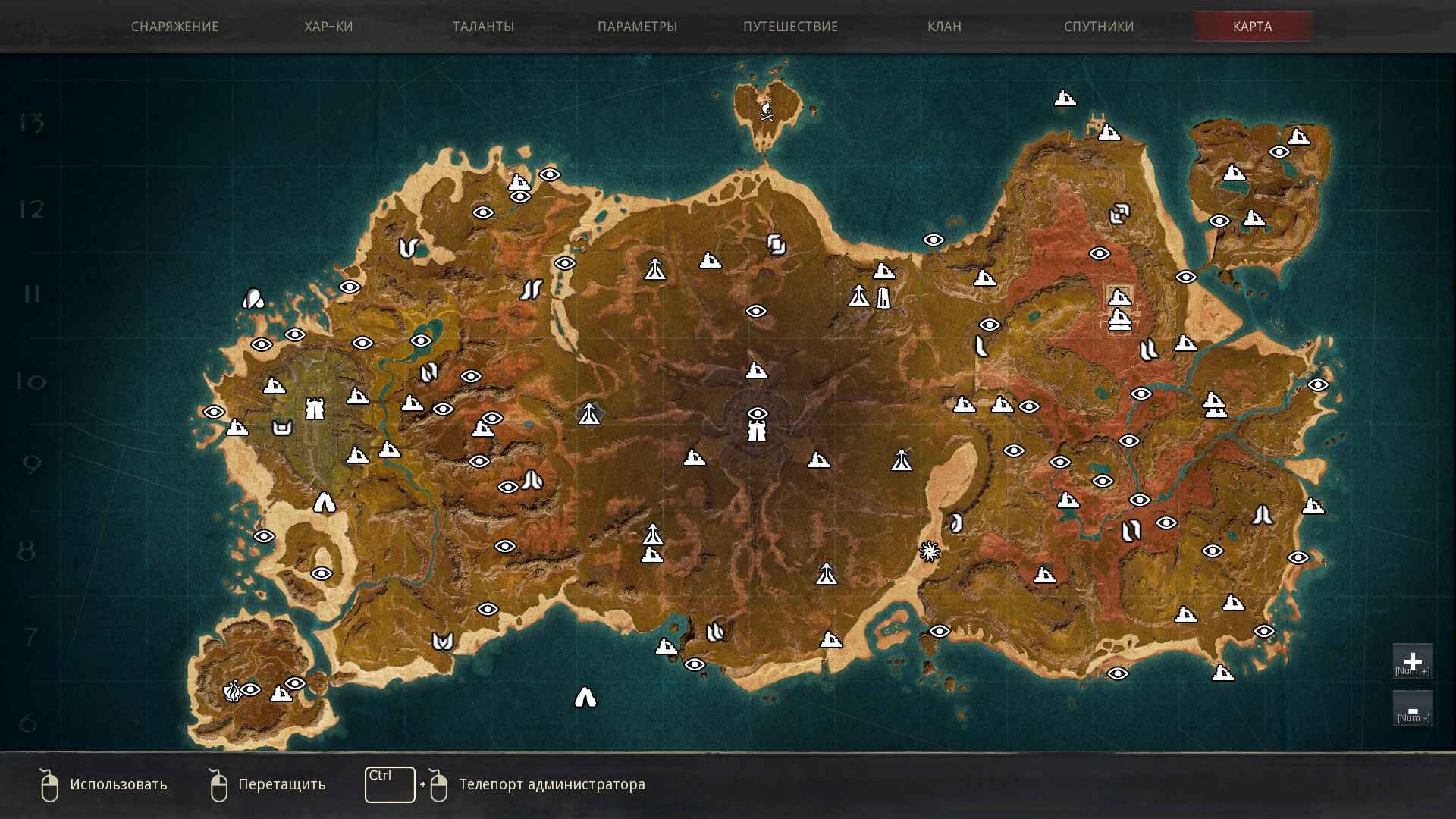 Conan Exiles: Isle of Siptah Map