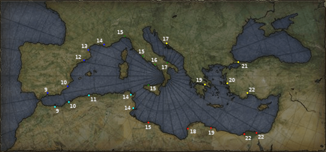 Mapa de la Expedición Patrician IV