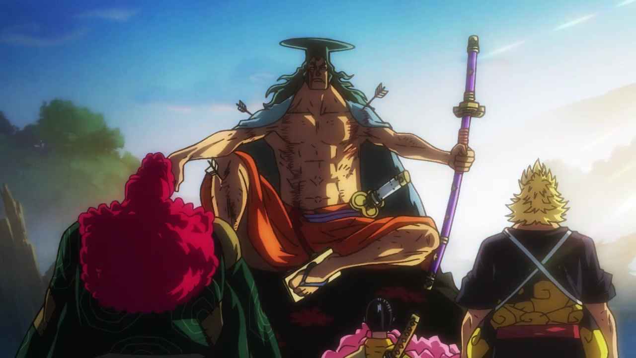 Oden de One Piece contra Shutenmaru