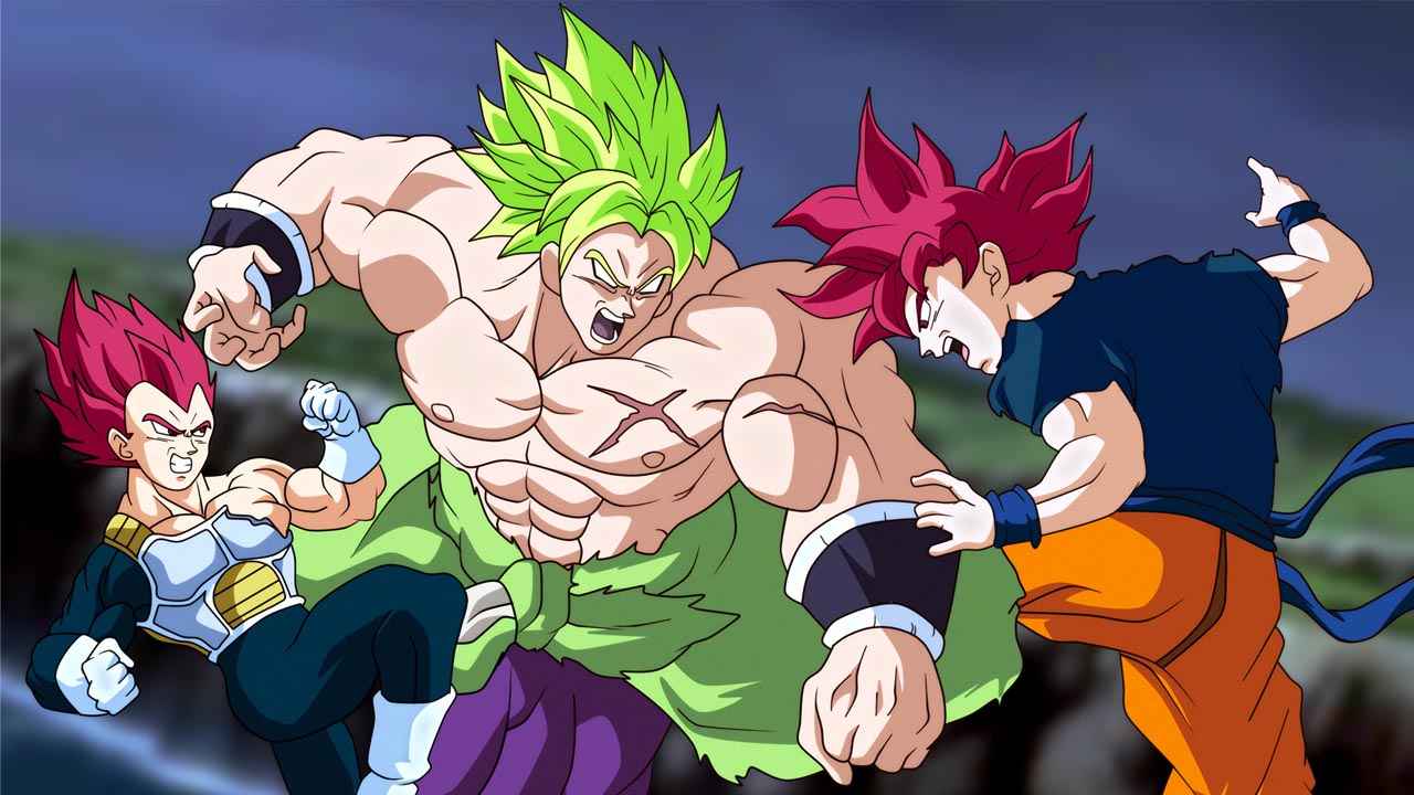 Broly vs Goku and Vegeta