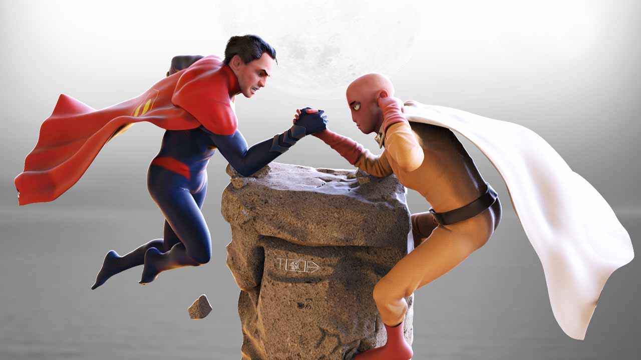 Superman vs Saitama