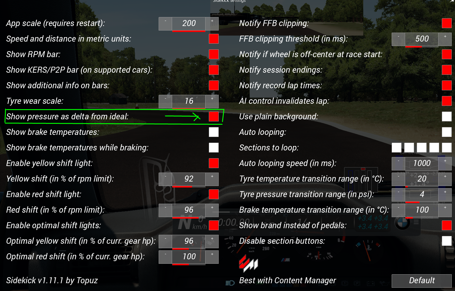 how to reset car assetto corsa