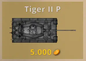 The Tiger II P is a Premium Tank You Can Buy With Gold